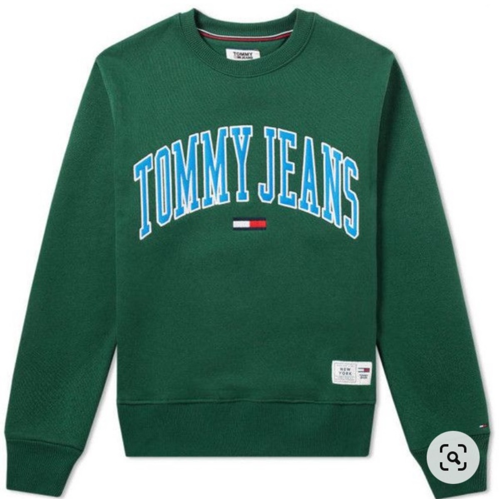 Tommy jeans collegiate crew neck sweater, size S
